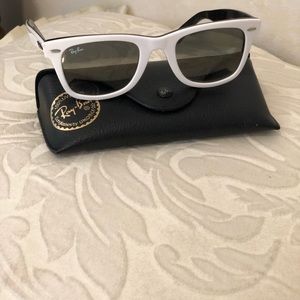 Rayban white wayfarer sunglasses